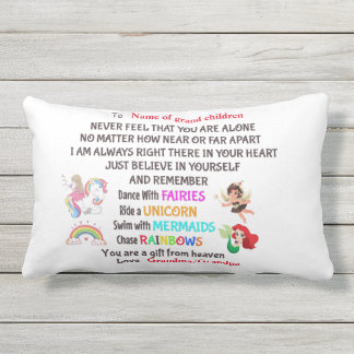 Personlig Gift for GrandChildren Lumbarkudde