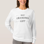 Personlig Gift for Grandma Grandmor Birthday T Shirt<br><div class="desc">Du kan anpassa den med foto,  logotyp eller text. Du kan ställe dem som du vill på anpassningssidan. Modern,  unik,  enkel eller personlig,  det är ditt val.</div>