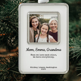 Personlig Gift för morföräldrar Julgransprydnad