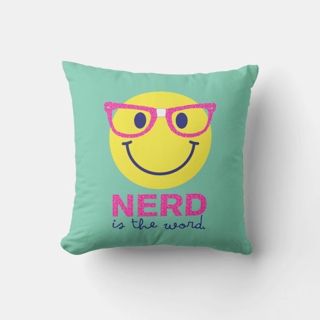 Personlig Gift for Smart Kids Nerd är Ord Kudde (Framsida)