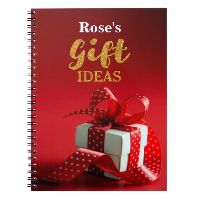 Personlig Gift Ideas Bok Anteckningsbok (Framsidan)