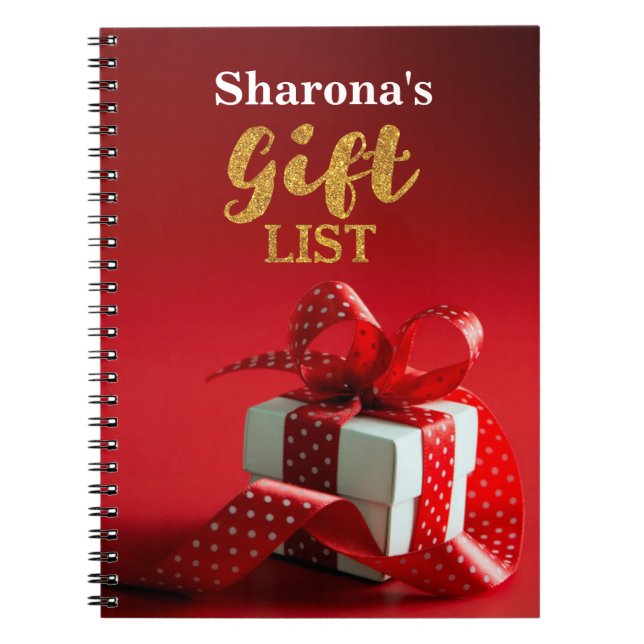 Personlig Gift List Bok Anteckningsbok (Framsidan)