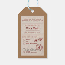 Personlig Gift-Märkre från tomten