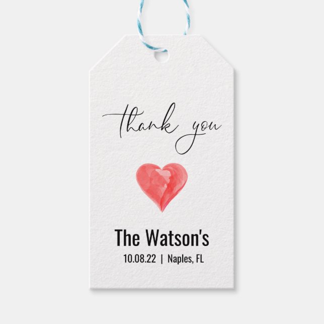 Personlig Gift-Märkre Presentetikett (Framsidan)