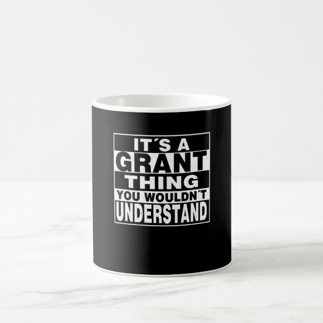 Personlig Gift med namn på GRANT Kaffemugg (Center)