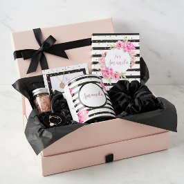 Personlig, giftigt ro och rand mugg