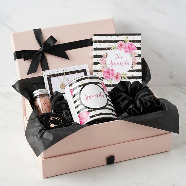 Personlig, giftigt ro och rand mugg (Skapare uppladdad)