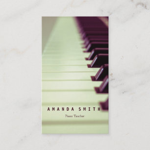 Personlig Gifts for Pianist Visitkort