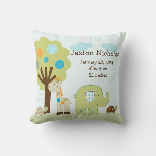 Personlig Giggle Gang Animals Pillow Keepsaké Kudde (Framsida)