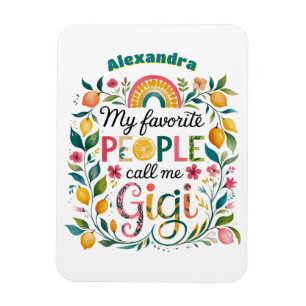 ❤️ Personlig GIGI ger Mors dag födelsedag Magnet