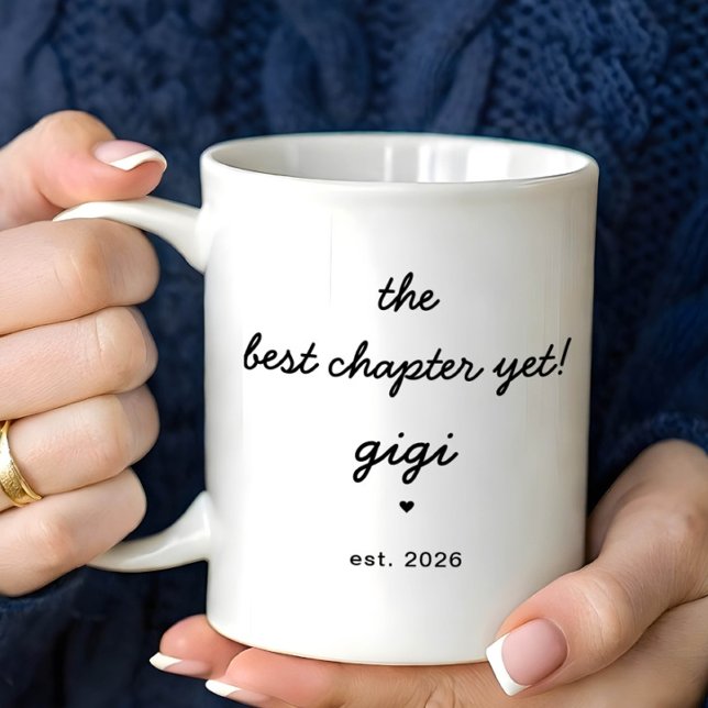 Personlig Gigi-mugg Bästa kapitlet än så länge Kaffemugg (Skapare uppladdad)