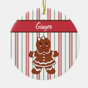 Personlig Gingerbread Girl Ornament