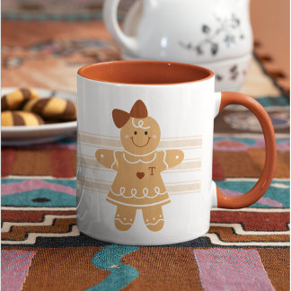 Personlig Gingertea Girl Mugg med Monogram