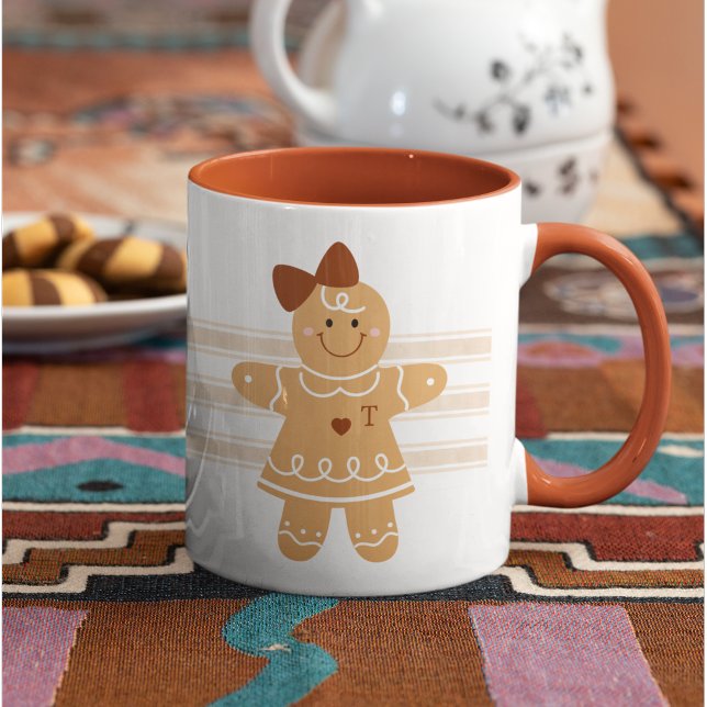 Personlig Gingertea Girl Mugg med Monogram (Skapare uppladdad)