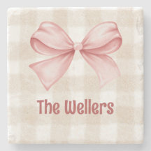 Personlig Gingham & Coquette Bow