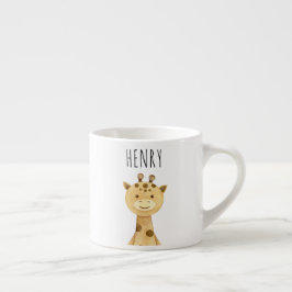 Personlig Giraffe Kids Mini Mugg Espressomugg
