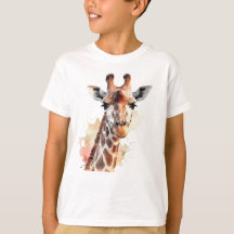 Personlig Giraffe T-shirt För barn