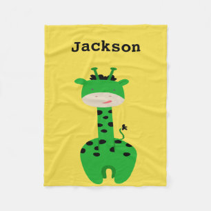Personlig Giraffe Throw Fleecefilt