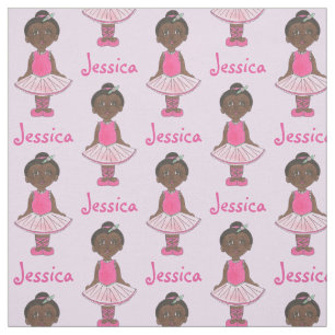 Personlig Girl Ballerina Rosa Tutu Ballet Dance Tyg