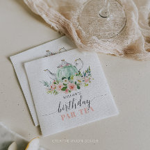 Personlig Girl Birthday Par-Tea Tea Party