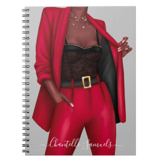 Personlig Girl Chef Notebook Anteckningsbok