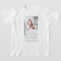 Personlig Girl First Heliga Communion Photo