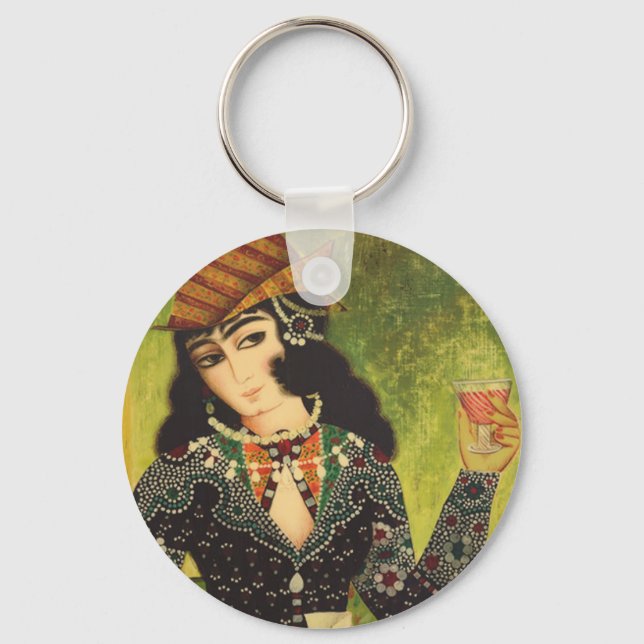 Personlig Girl Keychain - Cute and Anpassade Nyckelring (Framsida)