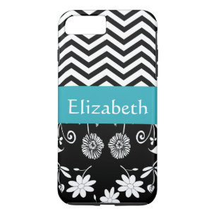 Personlig Girl Mod Daisys & Chevron with Namn