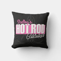 Personlig Girl NAMN Streck Hot rod Garage