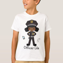 Personlig Girl Police Officer Law Enforccment T Shirt