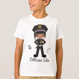 Personlig Girl Police Officer Law Enforccment T Shirt