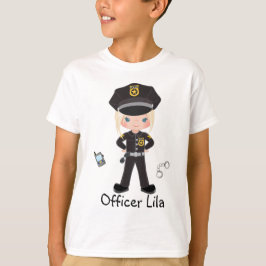 Personlig Girl Police Officer Law Enforccment T Shirt
