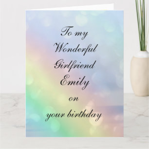 Personlig Girlkompis Birthday Kort