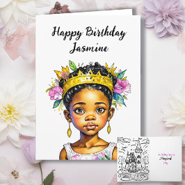 Personlig Girl's Birthday Kort