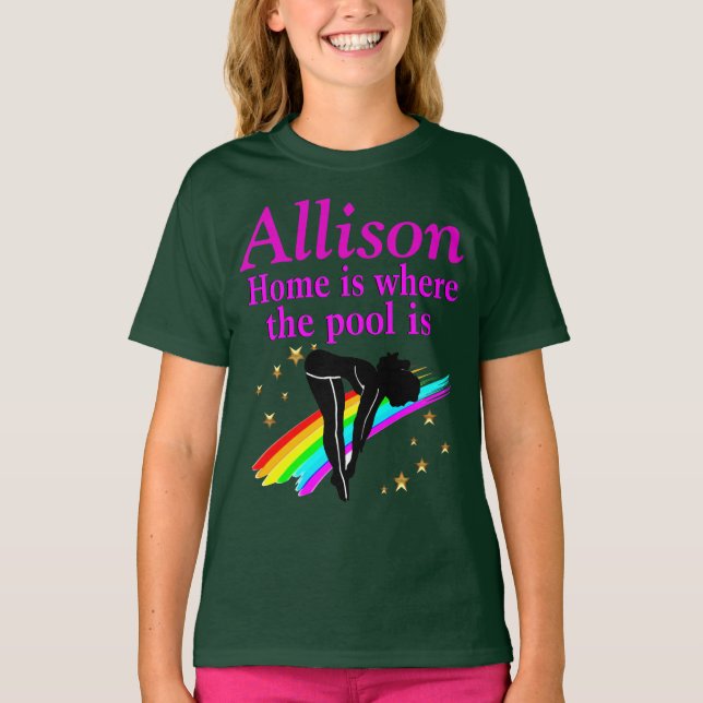 PERSONLIG GIRLS DIVING APPAREL T SHIRT (Framsida)