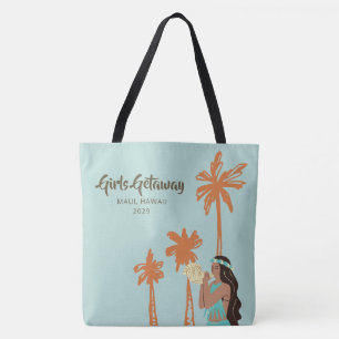 Personlig Girls Getaway Hawaiian Tygkasse