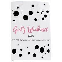 Personlig Girl's Helg Rosa Doted
