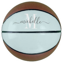 Personlig Girl's Monogrammed Rosa Basketball