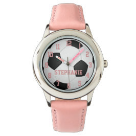 Personlig Girl's Soccer Ball Watch Armbandsur