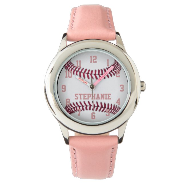 Personlig Girl's Softball Watch Armbandsur (Framsida)