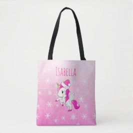 Personlig Girl's Unicorn Bag Tygkasse