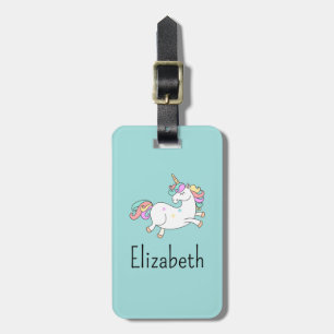 Personlig Girls Unicorn School Bag Märkre Bagagebricka