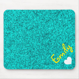 PERSONLIG GIRLY GLITTER MED NAMN MUSMATTA
