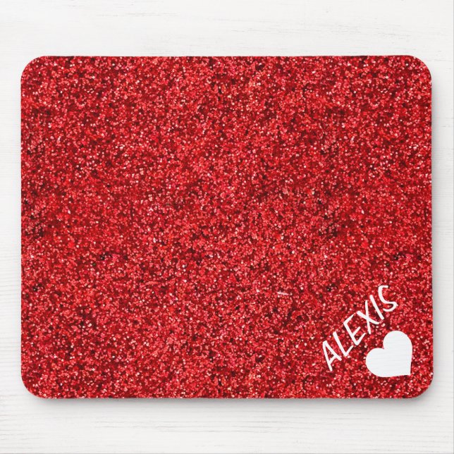 PERSONLIG GIRLY GLITTER MED NAMN MUSMATTA (Framsidan)