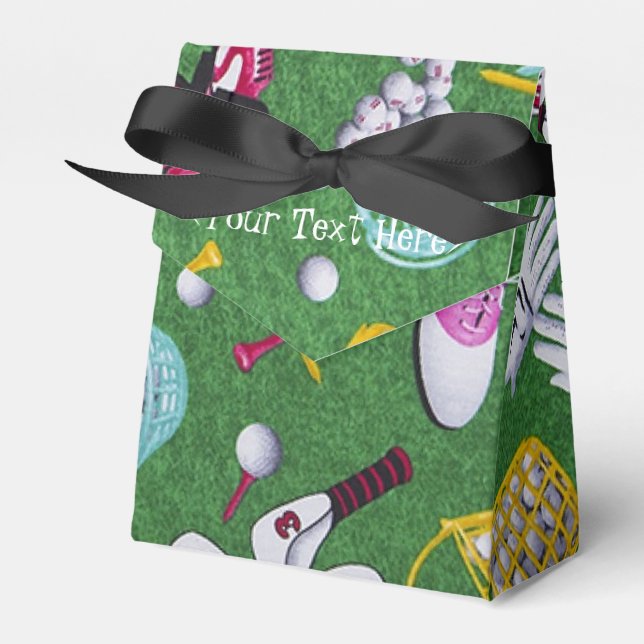 Personlig Girly Golf Mönster-favoritruta Presentaskar (Framsidan Sidan)