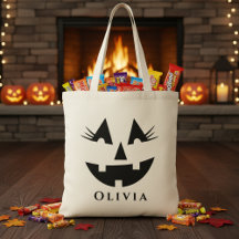 Personlig Girly Pumpkin Ansikte Halloween