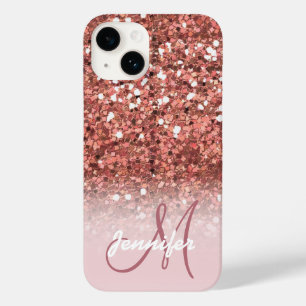 Personlig Girly Ro Glitter Guld Sparkles Namn