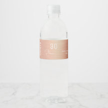 Personlig Girly Ro guldblomma 30års födelsedag