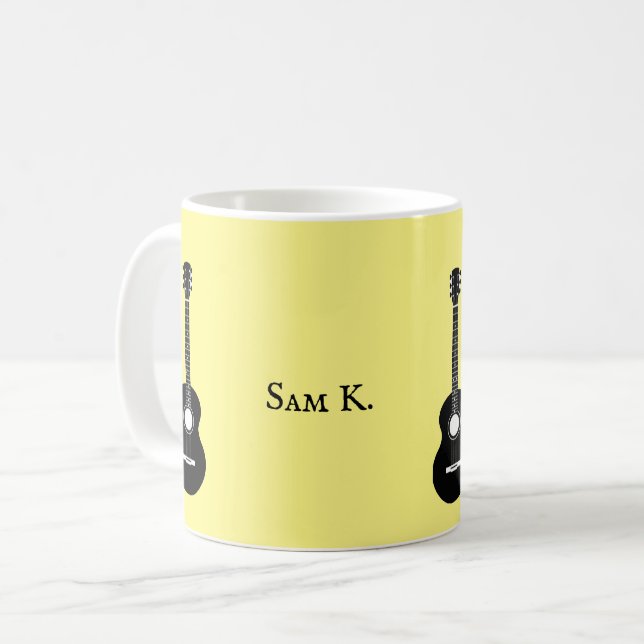 Personlig, gitarrer kaffemugg (Framsida vänster)