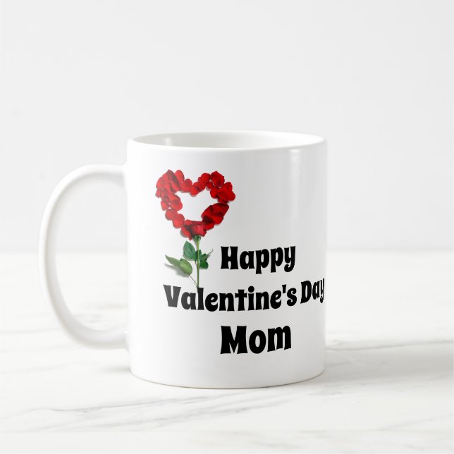 Personlig Glad Alla Hjärtans Dag Kaffe Mugg (Vänster)